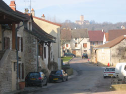 Entrée dans Sennecey par le sud